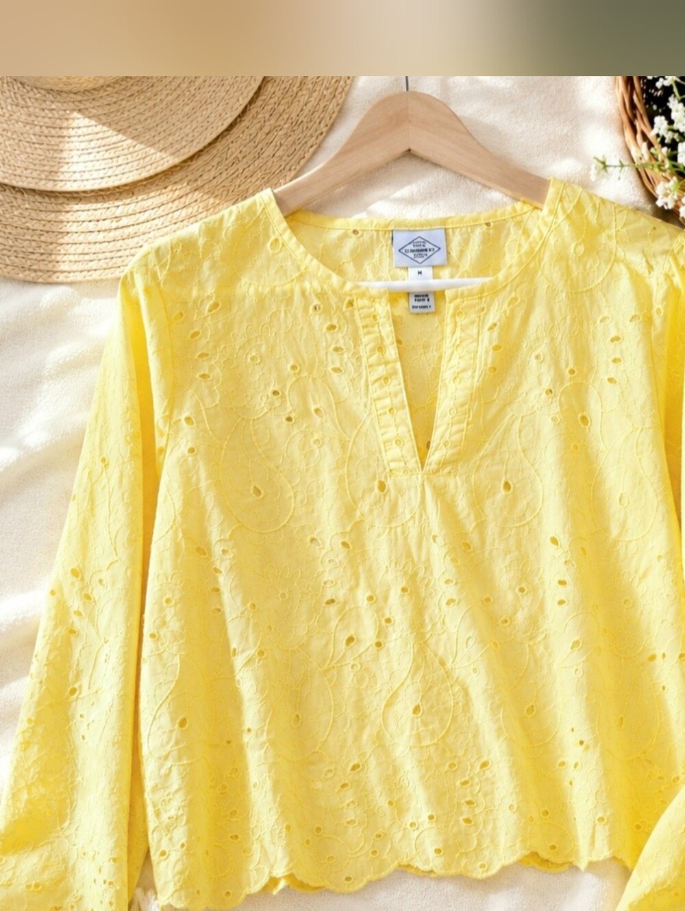 St. John's Bay Womens Long Sleeve Blouse